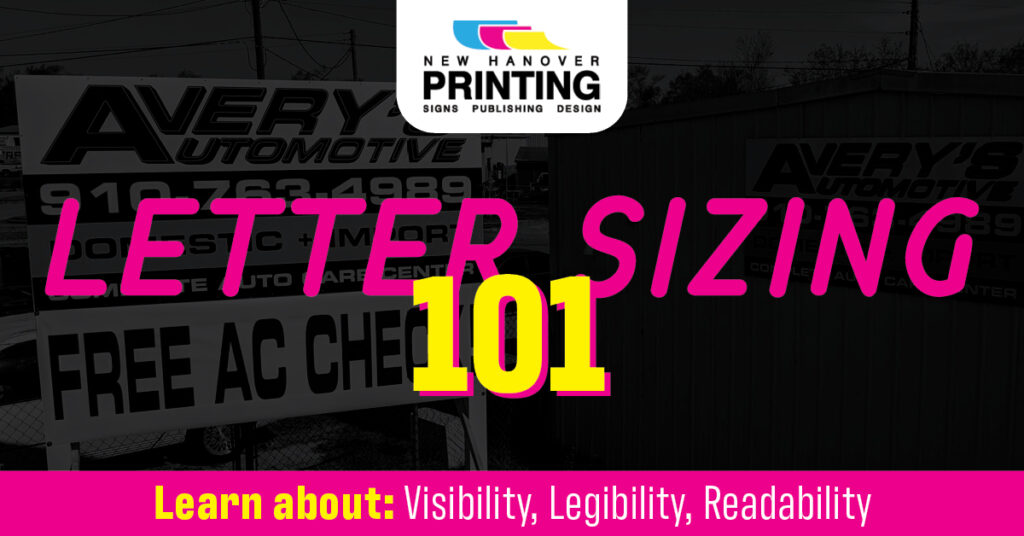 New Hanover Printing - Letter Sizing 101